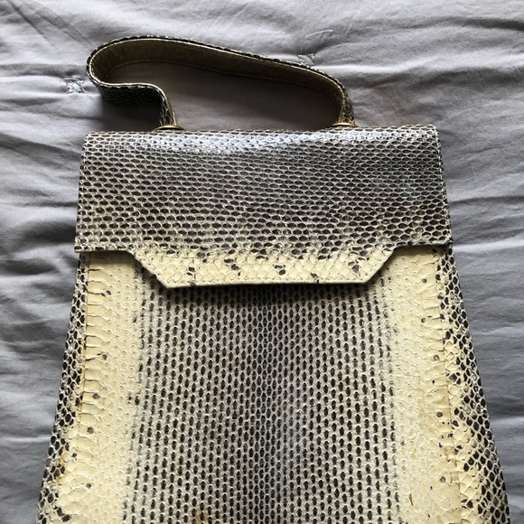 Rare vintage real snake skin bag - Picture 3 of 5